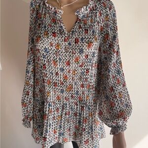 Melissa Paige Multicolor Floral Blouse
